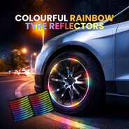 Colorful Rainbow Tyre Reflectors Pack Of 20 (CTR3)