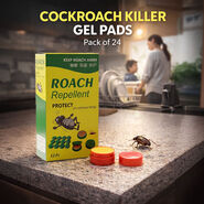 Cockroach Killer Gel Pads Pack of 24 (CKG2)