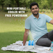 Mini Portable Cooler With Powerbank (CF1)
