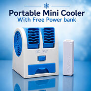 Mini Portable Cooler With Powerbank (CF1)