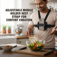 Adjustable Mobile Holder Chest Strap For Content Creation (MH3)