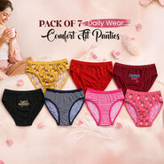 Pack of 7 Daily Wear Comfort Fit Panties (7LPP1)