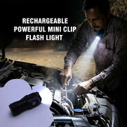 Rechargeable Powerful Mini Clip Flashlight (LL48)
