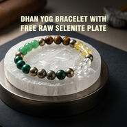 Dhan Yog Bracelet With Free Raw Selenite Plate (DYBFSP)