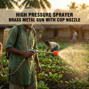 High Pressure Sprayer Brass Metal Gun With Cup Nozzle (HPSG7)