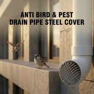 Anti Rat Bird Pest Drain Pipe Steel Cover Pack of 1 (SPC1)