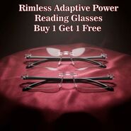 Rimless Adaptive Power Reading Glasses Buy 1 Get 1 Free (2ORG1)