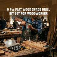 6 Pcs Flat Wood Spade Drill Bit Set For woodworker (DB01)
