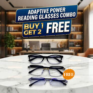 Adaptive Power Reading Glasses Combo Buy 1 Get 2 Free (3ORG15)