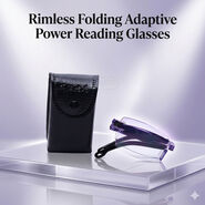 Rimless Folding Adaptive Power Reading Glasses (1FORG10)