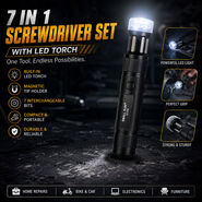7 In 1 Screwdriver Set With LED Torch (HT60)