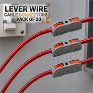Lever Wire Cable Connectors Pack of 20 (HT66)