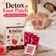 Detox Foot Patch With Rose Essence Pack of 10 (CD-DT10)