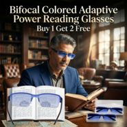Bifocal Colored Adaptive Power Reading Glasses Buy1 Get 2 Free (3BOC3RG2)