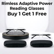 Rimless Adaptive Power Reading Glasses Buy 1 Get 1 Free (2ORG2)