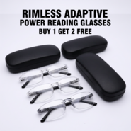 Rimless Adaptive Power Reading Glasses Buy 1 Get 2 Free (3ORG2)
