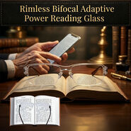 Rimless Bifocal Adaptive Power Reading Glasses (BORG2)