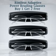 Rimless Adaptive Power Reading Glasses Buy 1 Get 2 Free (3ORG20)