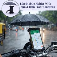 Bike Mobile Holder With Sun & Rain Proof Umbrella (BMH7)
