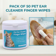 Pack of 50 Pet Ear Cleaner Fingure Wipes (PET8)