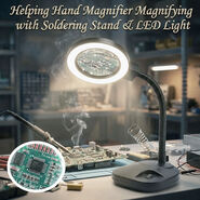 Dual lens Magnifier With LED Light And Flexible Neck For Mobile Repairing (DMF1)