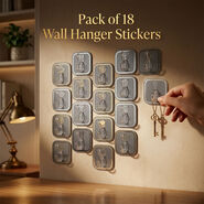 Pack of 18 Wall Hanger Stickers (18HS)