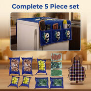 5 Pcs Panda Print Quilted Fridge Cover Set With 10 Free Gifts (5FC13)