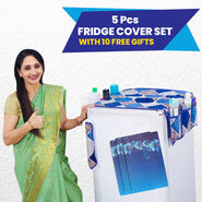 5 Pcs Fridge Cover Set With 10 Free Gifts (5FC14)