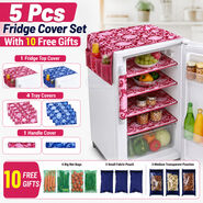 5 Pcs Fridge Cover Set With 10 Free Gifts (5FC15)