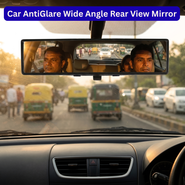 Car AntiGlare Wide Angle Rear View Mirror (IRVM6)