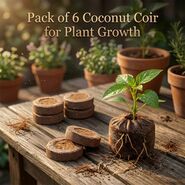 Pack of 6 Coconut Coir For Plant Growth (COC1)