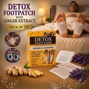 Detox Footpatch With Ginger Extract Pack of 30 (DTXG30)