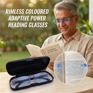 Rimless Coloured Adaptive Power Reading Glasses (OC3RG1)