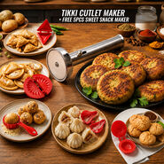 Tikki Cutlet Maker + Free 5pcs Sweet Snack Maker (TM5)