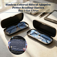 Rimless Colored Bifocal Adaptive Power Reading Glasses Buy 1 Get 1 Free (2BOC3RG1)