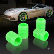 Fluorescent Night Glow Tyre Valve Caps (TVD3)