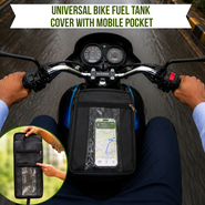 Universal Bike Fuel Tank Cover With Mobile Pocket (BA4)