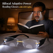 Bifocal Adaptive Power Reading Glasses With LED Lights (BORG42)