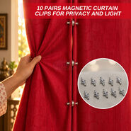 10 Pairs Magnetic Curtain Clips For Privacy and Light (HT200)