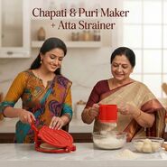 Chapati & Puri Maker + Atta Stainer (CP20)