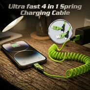Ultra Fast 4-In-1 Spring Charging Cable (CDC38)