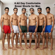 6 All Day Comfortable Boxer Shorts For Men (6MB1)