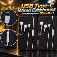 USB Type C Wired earphones with Microphone B1G1 (ELA12)