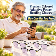 Premium Coloured Adaptive Power Reading Glasses Buy 1 Get 2 Free (3OC2RG49)