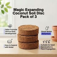 Magic Expanding Coconut Soil Disc Pack of 3 (GDN6)