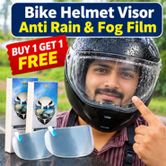 Bike Helmet Visor Anti Rain & Fog Film Buy 1 Get 1 (BA7)