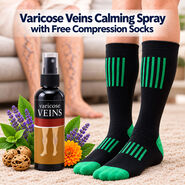 Varicose Veins Calming Spray With Free Compression Socks (BPR19)