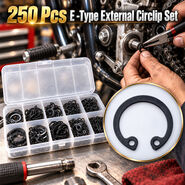 250 Pcs E -Type External Circlip Set (HT220)