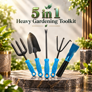 5-In-1 Heavy Duty Gardening Tools Kit For Home & Terrace Garden (GDN15)