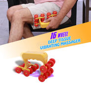 16 Wheel Deep Tissue Vibrating Massager (WRMR16)